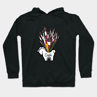 Create Unicorn with Art Tools Hoodie